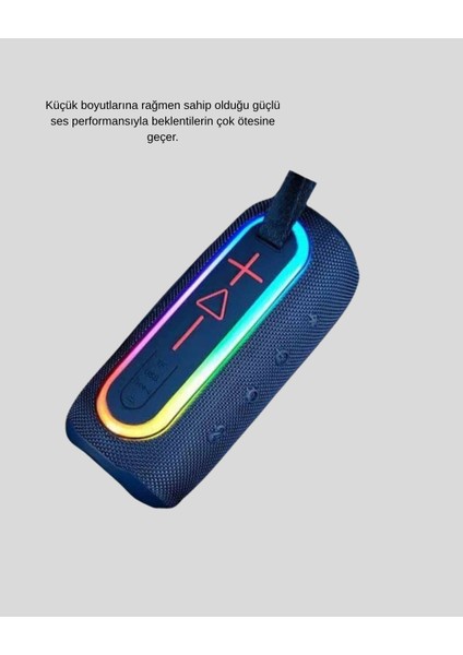 Taşınabilir Mini Bluetooth Hoparlör Güçlü Ses ve Şık Kırmızı Tasarım - MCT2149-4365 fırsatları