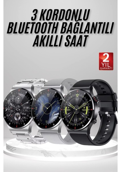 Akıllı Saat Amoled Ekran Bluetooth Bağlantılı Sesli Görüşme Nabız Ölçer - MCT4530-4336