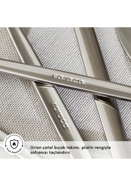 Orion Platin 6 Kişilik 30 Parça Çatal Kaşık Bıçak Takımı fırsatları