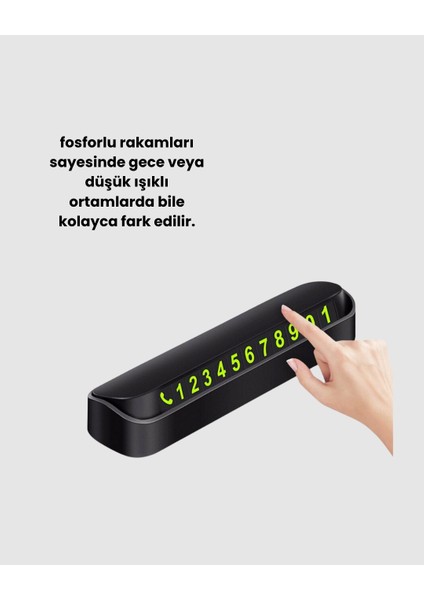 Fosforlu Araç Içi Park Kartı Numaratörü - MCT5369-7171 fiyatları