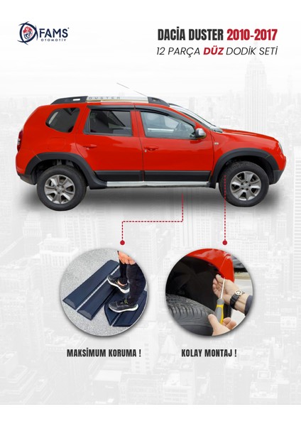 Dacia Duster 2010-2017 Uyumlu Dodik Seti 12 Parça (Baskısız) Düz modelleri