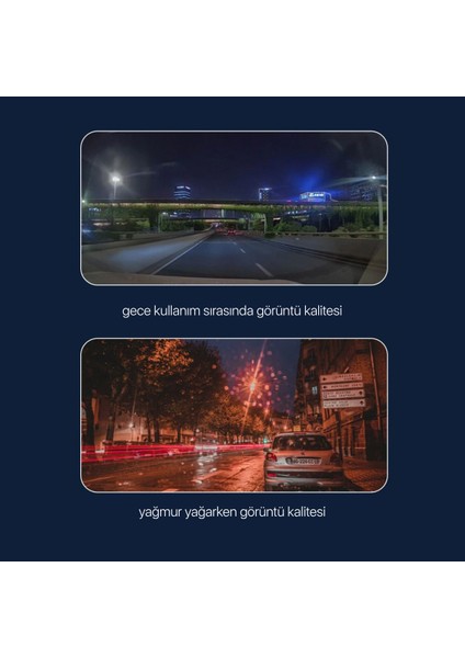 4 Kanallı Araç Içi Kamera | 4 Kamera Aynı Anda Kayıt | 360° Kayıt Açısı | Gece Görüşü, 2" IPS Ekran