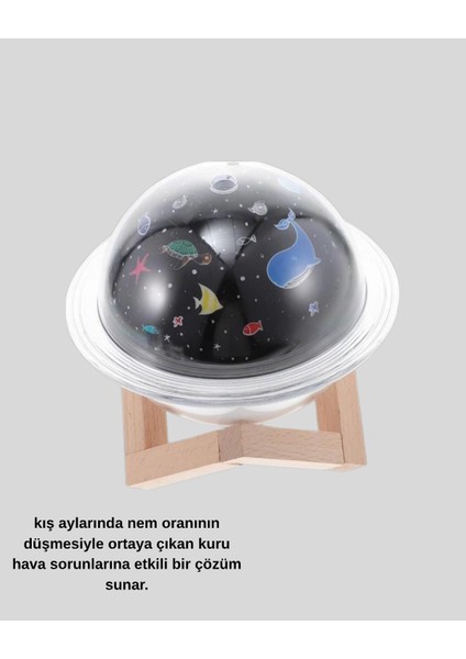 USB Mini Hava Nemlendirici ve Projeksiyon Lamba – Taşınabilir Sessiz Dekoratif A - MCT8548-8485 indirimleri