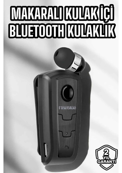 Makaralı Bluetooth Kulaklık Kulak Içi Android Ios Uyumlu Titreşimli - MCT5076-6281