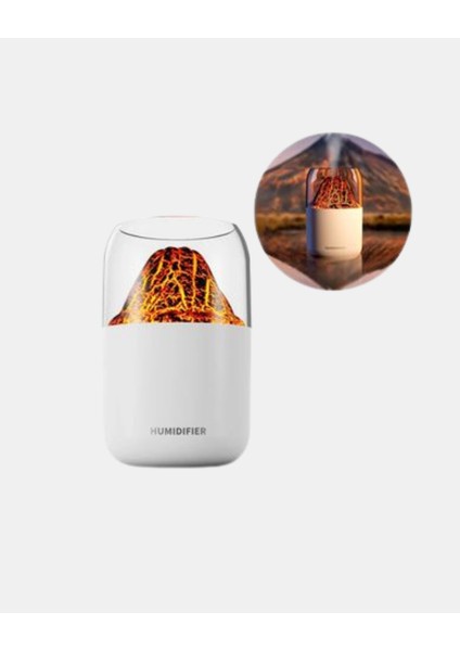 280ML Alev Işıklı Ultrasonik Hava Nemlendirici Sessiz ve USB Şarjlı - MCT5578-7249 fırsatları