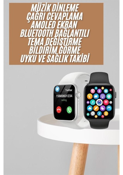 1.83 Inç Akıllı Saat Android ve Ios Uyumlu Çağrı Cevaplayabilen Adımsayar G - MCT8962-3487