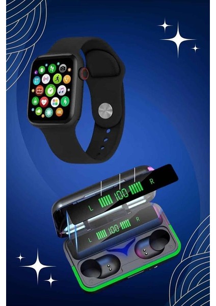 Ucuz ve Kaliteli Kulaklıklı Saat Seti Bluetooth Bağlantılı Akıllı Saat ve Kul - MCT9988-6718 modelleri