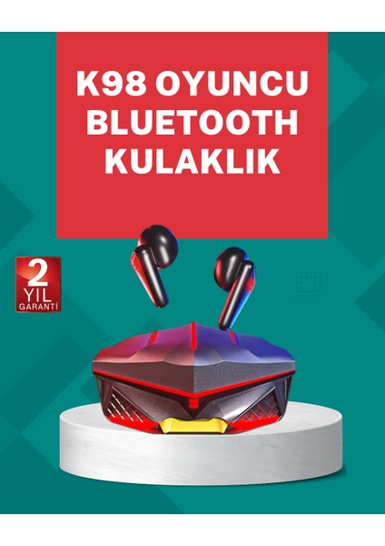 LED Işıklı Kablosuz Gaming Kulaklık Ergonomik Tasarım - MCT6296-9270