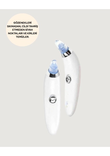 USB Destekli 4 Başlıklı Siyah Nokta Vakum Cihazı – Gözenek Temizleyici ve Cil - MCT1362-3687 modelleri