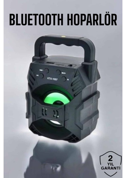 Işıklı Bluetooth Hoparlör Müzik ve Renkli Işık Taşınabiilir - MCT1087-7585