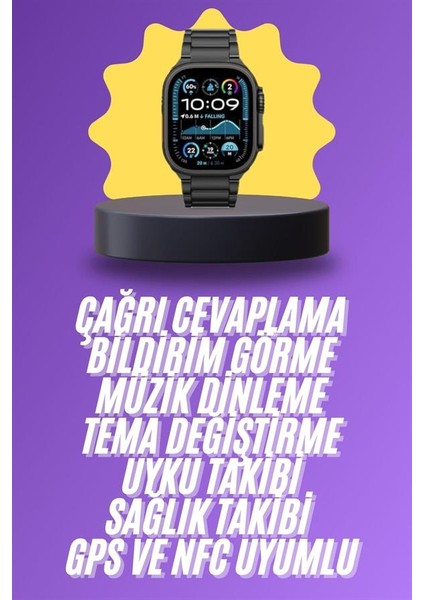 Ultra 3 Kordonlu Amoled Ekran Akıllı Saat Çok Fonksiyonlu Uyku ve Sağlık Takibi - MCT6971-1110 fiyatları