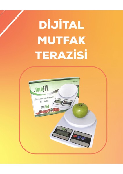 LCD Ekranlı Yüksek Hassasiyetli Dijital Mutfak Terazisi - MCT3071-9689