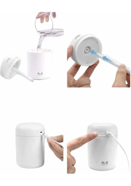 Sevgiliye Hediye LED Işıklı Hava Nemlendirici USB Şarjlı Sevgiliye Özel - MCT7292-4174 indirimleri