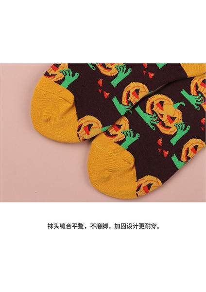 Cadılar Bayramı Kafatası Kabak Hayalet Komik Çorap (Yurt Dışından) fırsatları