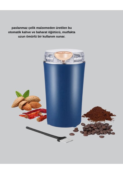 Paslanmaz Çelik Kahve ve Baharat Öğütücü – Otomatik Mekanizma - MCT1647-1672 fırsatları