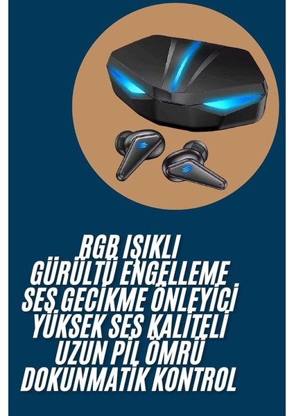 Wireless Gaming Kulaklık Mikrofonlu Bluetooth Oyuncu Kulaklığı - MCT4780-1411