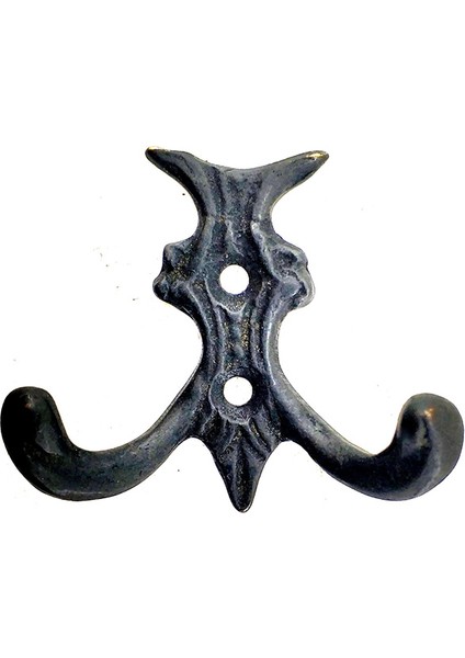 Antika Tarz Dekoratif Pirinç Koç Çiftli Askı - 50X55 mm, Oksit