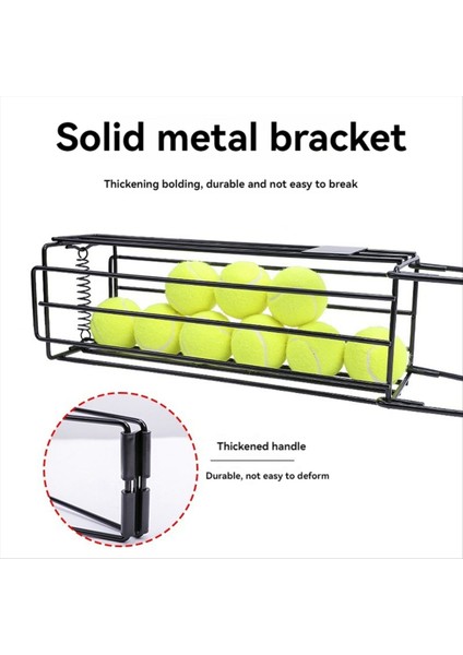 Tenis Ball Hopper Tenis Top Sepeti Taşınabilir Pickleball Hopper Seçici Üst Caddy Metal Pickleball Ball Retriever (Yurt Dışından) modelleri