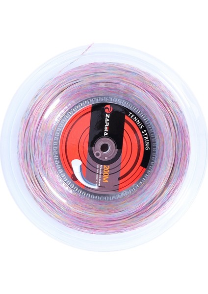 Zarsia 1 Reel 1 35MM Sentetik Flaş Naylon Gökkuşağı Tenis String Yumuşak Duygu Tenis Raket Dizeleri (200M) (Yurt Dışından)