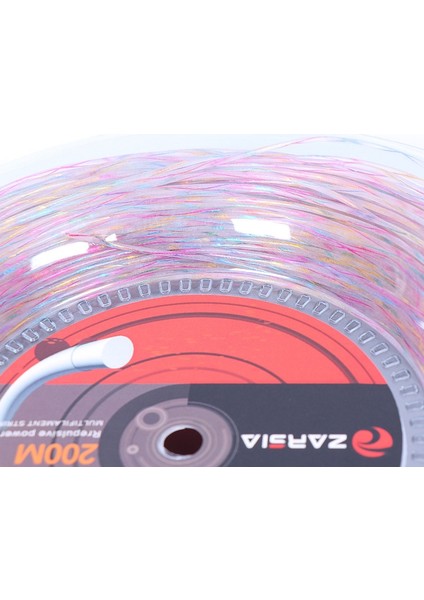 Zarsia 1 Reel 1 35MM Sentetik Flaş Naylon Gökkuşağı Tenis String Yumuşak Duygu Tenis Raket Dizeleri (200M) (Yurt Dışından) indirimleri