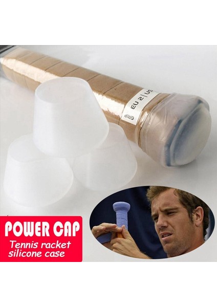 2x Şok Geçirmez Silikon Enerji Kılıf Tenis Raket Kapağı Tutma Kapağı Kapak Tampon Kavrama Raket Sporu Overgrip (Yurt Dışından) modelleri