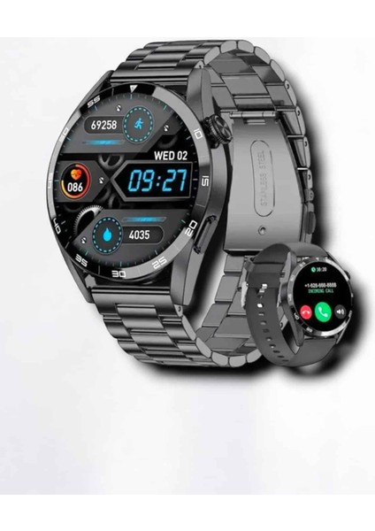 Suya Dayanıklı Dokunmatik Akıllı Saat Bluetooth 5.0 Sesli Asistan ve Sağlık Ta - MCT2268-1946 fiyatları