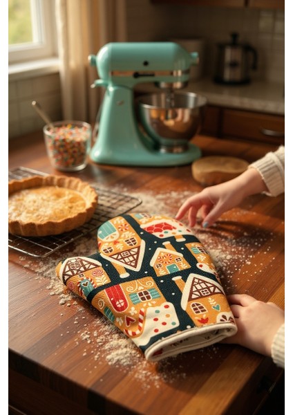 Fırın Eldiveni Yeni Yıl Temalı , Yılbaşı Temalı