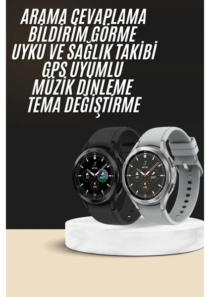 Yeni Nesil Akıllı Saat Çağrı Cevaplayabilen Plastik 47 mm Uyumlu Kordon - MCT8386-5744