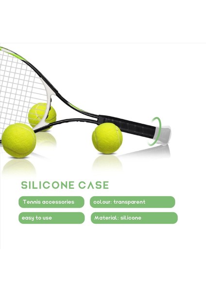 Şok Geçirmez Silikon Enerji Kılıfı Tenis Raket Kapağı Uç Kapak Kapağı Tampon Aksesuarları Kavrama Raket Sporu Overgrip (Yurt Dışından) fırsatları