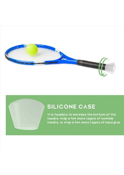 Şok Geçirmez Silikon Enerji Kılıfı Tenis Raket Kapağı Uç Kapak Kapağı Tampon Aksesuarları Kavrama Raket Sporu Overgrip (Yurt Dışından) indirimleri