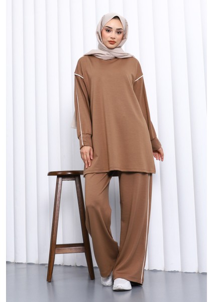 Vizon Biyeli Tunik Pantolonlu Modal Takım