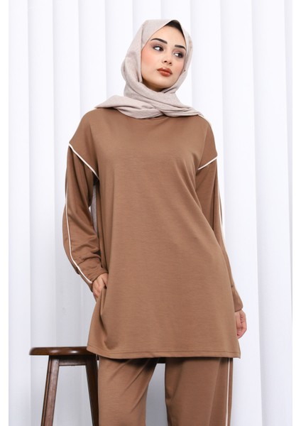 Vizon Biyeli Tunik Pantolonlu Modal Takım modelleri