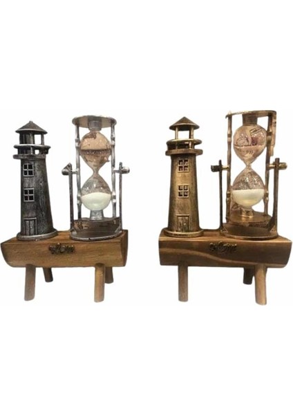 Dekoratif Kum Saati Deniz Feneri Retro Masa Hediyeli Eşya - MCT9403-3917 modelleri