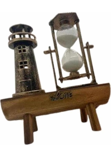 Dekoratif Kum Saati Deniz Feneri Retro Masa Hediyeli Eşya - MCT9403-3917 fırsatları