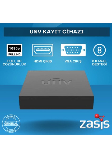 Ahd 8 Kanal Güvenlik Kamera Kayıt Cihazı Full Hd 1080P