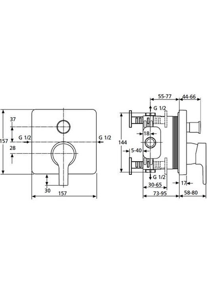 Active Ankastre Banyo Bataryası - B8652AA- fiyatları