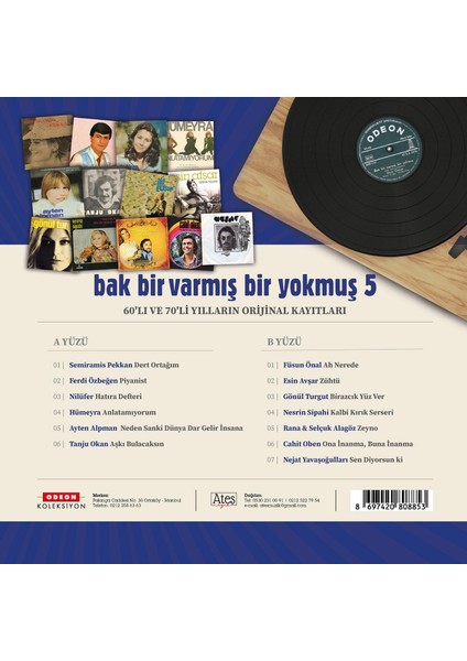 Bak Bir Varmış Bir Yokmuş Vol.5 (Plak) fiyatları