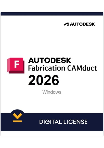Fabrication CAMduct 2026 (Windows) - 1 PC 1 Yıl Autodesk Key + Kurulum Hizmeti
