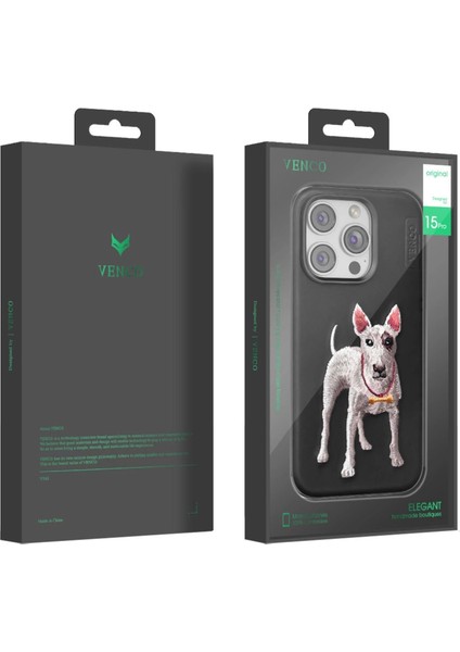 Venco Iphone 14 Pro Max Perma Desenli Kapak - Siyah indirimleri