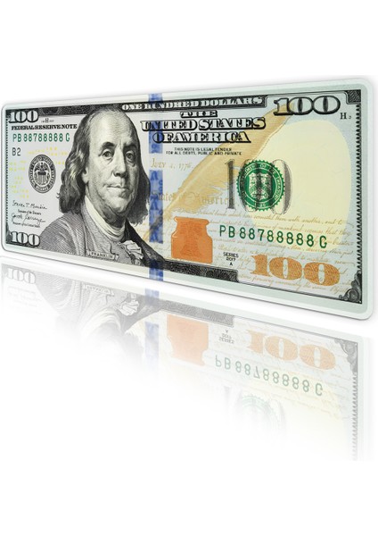 Dolar Baskılı Görünümülü Oyun Gaming Klavye Mouse Pad Kaymaz Taban Kenarları Dikişli Masa Matı 70X30 cm fiyatları