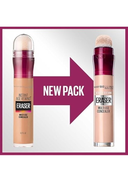 Maybelline New York Instant Anti Age Eraser Kapatıcı, 02 Nude, 6.8 ml