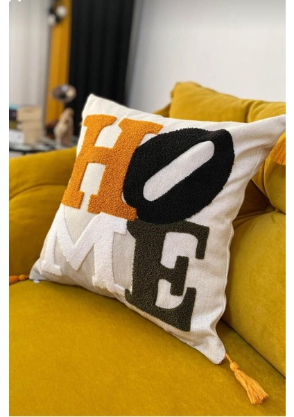 Keten Punch Işlemeli Kırlent Kılıfı 43X43 cm – El Işçiliği Panç Desen & Püskül Detaylı Yastık Kılıfı 2li VEFORMPUNCH2026 modelleri