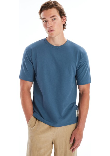 Yeni Sezon Bisiklet Yaka Kısa Kollu Erkek Sweatshirt