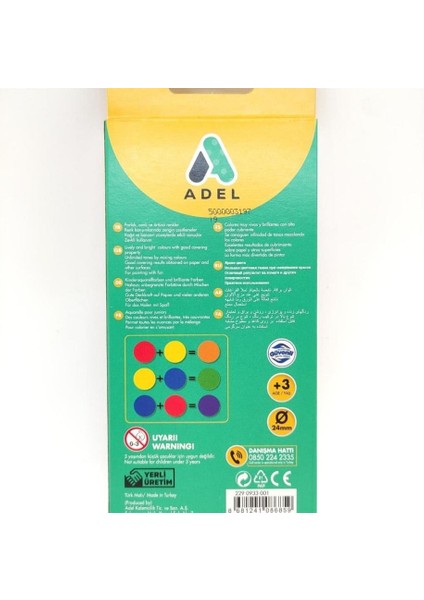 Adel Suluboya Küçük Boy 12 Renk fiyatları