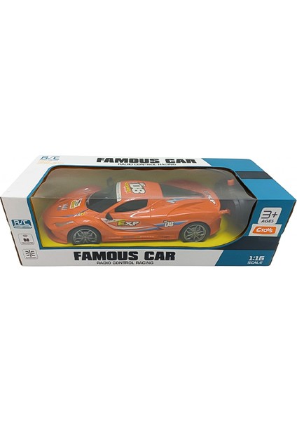 Uzaktan Kumandalı 1:16 Spor Araba Turuncu 89943A