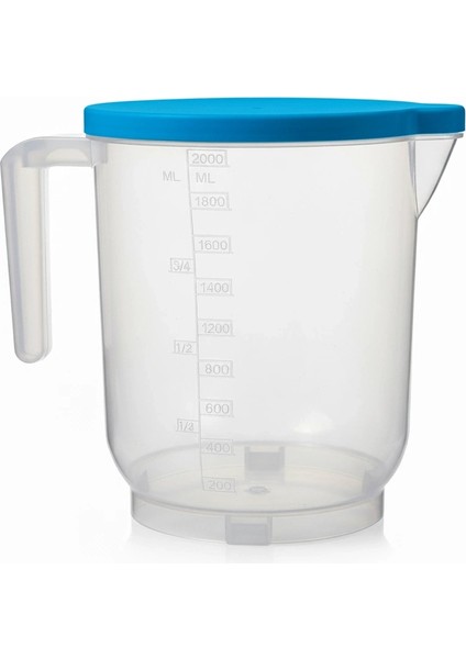 Pratik Mutfak Ölçü Kabı - 2 Litre Dereceli Şeffaf Hazne Bpa Free fırsatları