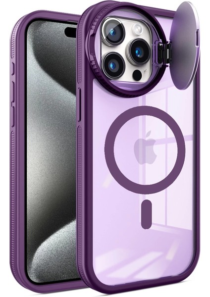 Newface Iphone 15 Pro Kılıf Teleskop Lens Magsafe Silikon Kapak - Derin Mor fiyatları