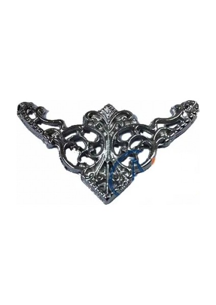 Eco Lounge Dekoratif Köşe Süsü, Köşelik - Küçük, 19X34MM, Nikel, 1 Adet