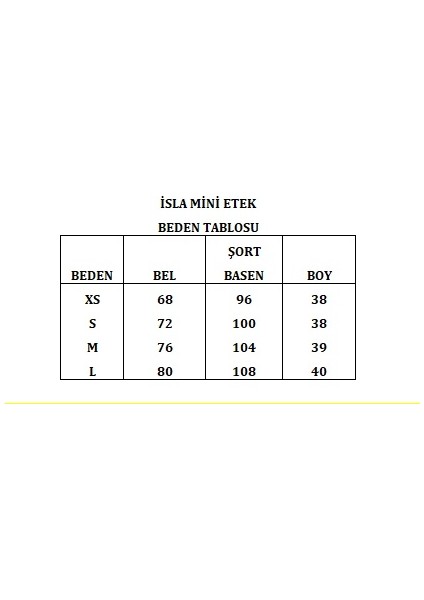 İsla Mini Dokuma Şortlu Etek