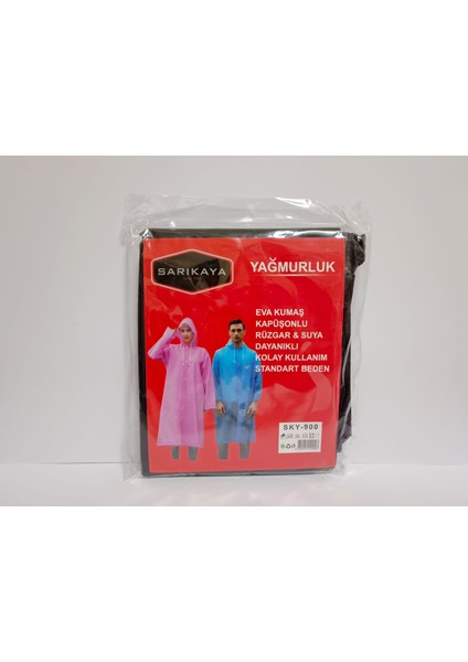 Yağmurluk Siyah Renk (Standart Beden)